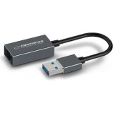 Išorinė USB tinklo plokštė USB 3.0 1000Mbps Esperanza ESP-ENA101